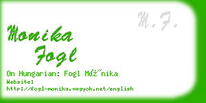 monika fogl business card